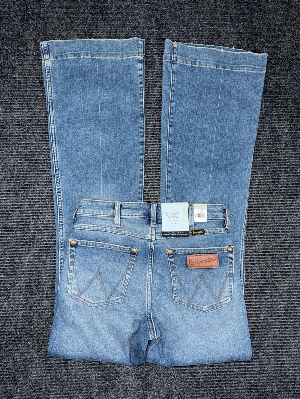 Wrangler Retro NWT Bailey High Rise Trouser Boot Jean Women 26x36 X-LONG Western